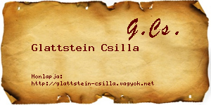 Glattstein Csilla névjegykártya